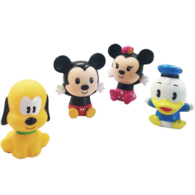 

Disney Disney Bath Toys Set Infant Kids Soft Toys Water Toys (Four Pack: Mickey Minnie Donald Duck Prato) SWL-403