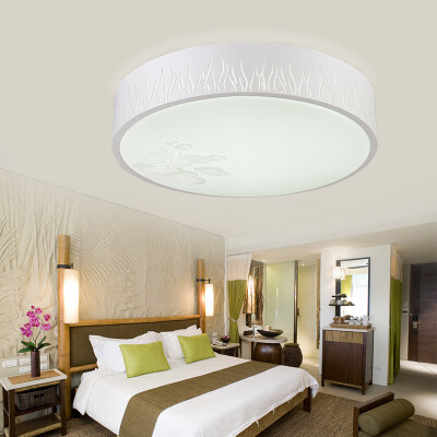 

NVC LED Ceiling Light Bedroom Light Live Room Study Lamp Pond Moonlight Series Round Monochromatic Light 12W