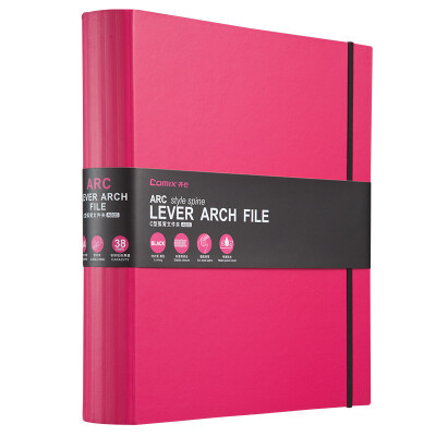 

Coix A4 2 inch ARC arc back ridge clipfolderfolder A805 red
