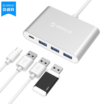 

ORICO (ORICO) RC3A типа с трансфицировали разветвитель 3 USB3.0 концентратор HUB PD Macbook расширения ноутбук адаптер части Silver