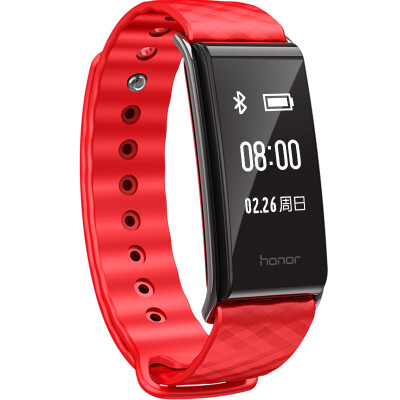 

Glory play bracelet A2 full-screen touch sustained heart rate sleep movement monitoring multi-touch large screen WeChat content display call reminder adaptation ios & Andrews flame flame red