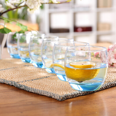 

【Jingdong Supermarket】 Lerman (Luminarc) French bow and arrow glass cold water bottle juice cup cup vineyard condensate color straight cup 6 loaded 310ml (faint blue) L1728