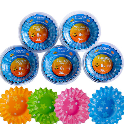 

YOUAO PET Baking Tools High Temperature Paper Cup Oven Bakery Cupcake Cake No. 6 Paper Supplied 240pcs UZT6-240