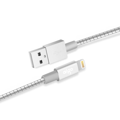 

Patriot (aigo) MFi certified L008 Apple data cable 6 / 5s / 7 phone fast charge charger line USB power cord support iphone5 / 6s / 7Plus / SE / ipad pro 1.2 m silver