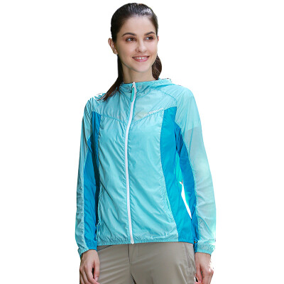 

Pathfinder TOREAD outdoor spring and summer women's thin breathable anti-splashing skin clothing KAEF82505 mint green / white