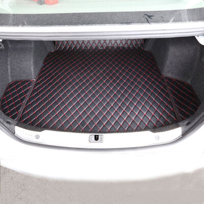 

Huashi Honda CRV trunk mat 17 new crv full surrounded by car leather trunk mat crv special tail box mat crv modified interior accessories 2 piece set business black