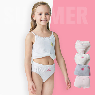 

Disney (Disney) 4 children's clothes cotton underwear girls girls teenagers triangle angle shorts 48176Y0 four color installed 150