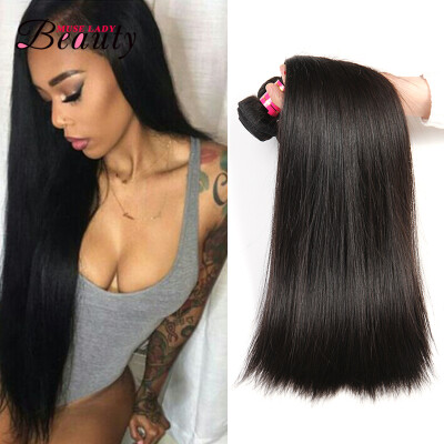 

8A Malaysian virgin Hair With Closure 3pcs Malaysian straight Hair With Closure Products Straight Hair With Closure