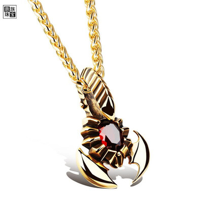 

Italian handsome scorpion king men's pendant titanium steel necklace boyfriend gift