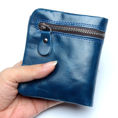 

new wallet leather short ms.man soft money Baotou cowhide bulk note change package oil wax vertical section