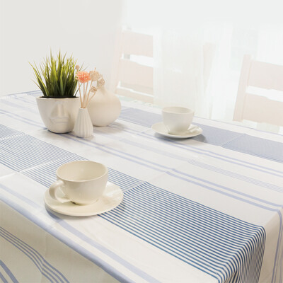 

FOOJO rich waterproof and oil-resistant PVC table cloth tablecloth 135 * 180cm blue