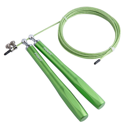 

Pu special special POVIT professional pattern wire rope skipping aluminum handle handle adjustable sports fitness equipment green P-123