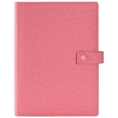 

GuangBo 100 sheets A5 buttoned leaflet notebook / leather notepad betty / red GBP8607