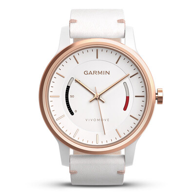 

Jimmy (GARMIN) vivomove мода спорт зрелищные наблюдения за здоровьем указатель умные часы классическая версия белого