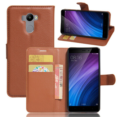 

GANGXUN Xiaomi Redmi 4 Чехол из высококачественной кожи PU с флип-обложкой Kickstand Anti-shock Кошелек для Xiaomi Redmi 4 Standar