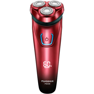 

FLYCO FS339 Washable Rechargeable Rotary Electric Shaver Red