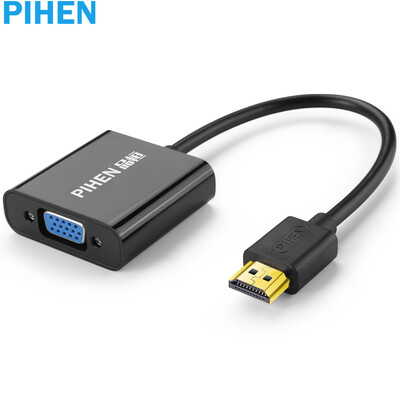 

PIHEN PH-ZHQ039 HDMI to VGA cable converter with audio port HD video adapter adapter computer box connection TV monitor projector