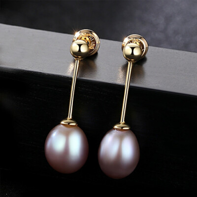 

BAFFIN S925 Silver Drop Earrings With Natural Freshwater Pearls Pendant Gold Plated Jewelry For Women Wedding Party