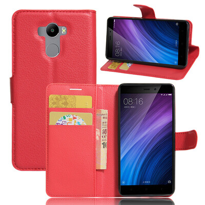 

GANGXUN Xiaomi Redmi 4 Чехол из высококачественной кожи PU с флип-обложкой Kickstand Anti-shock Кошелек для Xiaomi Redmi 4 Standar