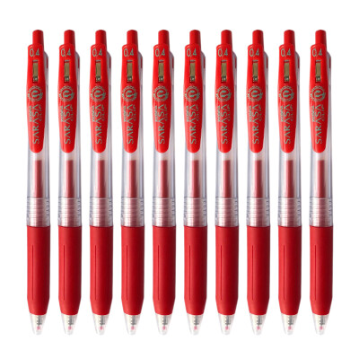 

Zebra brand (ZEBRA) JJS15-R press the pen pen pen 0.4mm red 10 loaded