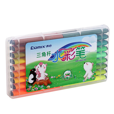 

Coix 36 color triangle washable watercolor pen painting pen 15mm children stationery painting material OP1005-36