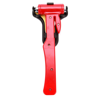 

Car kiss multi-function safety life-saving hammer broken window escape safety hammer with base red