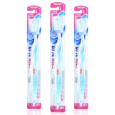 

Korea Teeth (Niche) South Korea imported single sharp soft-tip transparent crystal filament toothbrush 3 sets of preferential packages