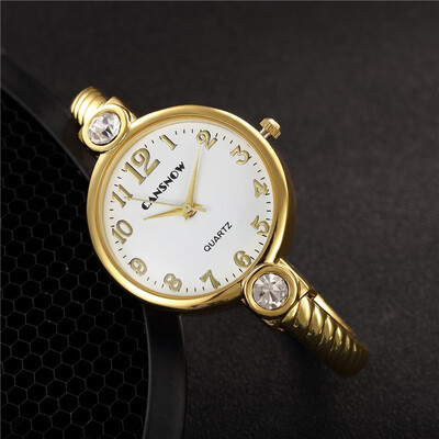 

New Design Women Bangle Wristwatch Quartz Crystal Luxury Brand Rhinestone Fashion Female Watches Elegant Clock