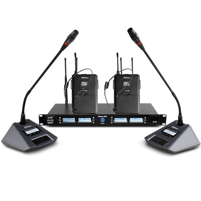 

Shinco H83 Wireless Microphone One-Tue 4-U Recipient Headset Professional Stage Performance Conference Microphone