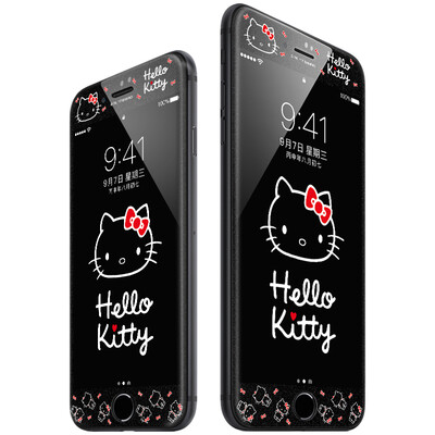 

Подлинная HelloKitty Apple, плюс отличная сталь iPhone7 мягкая пленка из углеродного волокна стекла на стороне пленки флэш-пастели фильм Фантом Кэтти
