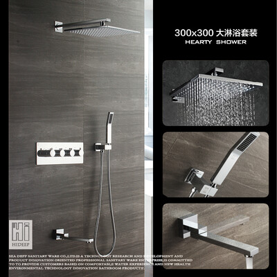 

HIDEEP thermastatic shower set rain shower mixer