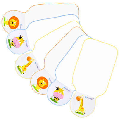 

Jingdong supermarket] Beier Yan (BABISIL) baby baby 6 loaded cotton gauze sweat towel pad towel 4 layer thickened sweat large size 22.5 * 44cm BS4954