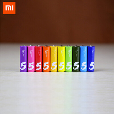 

10 шт. Xiaomi ZI5 AA501 Щелочная батарея 1.5V Радиатор AA Батареи LR6 AM-3 Окружающая среда, подходящая для радио фонарика MP3