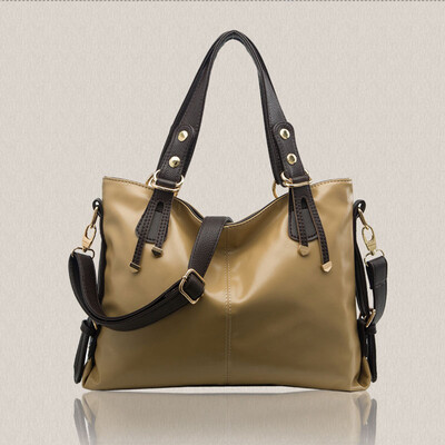 

Flower luggage ladies shoulder slip across the oil wax skin bag as gift for women