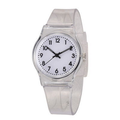 

30M Waterproof Fashion Casual Transparent Watch Jelly Small Fresh Children Kids Boys Watch Girls Women Dress Wristwatch