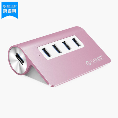 

ORICO (ORICO) M3H4 алюминий MAC-разделитель 4 USB3.0 расширение концентратор HUB перетащить четыре розового золота