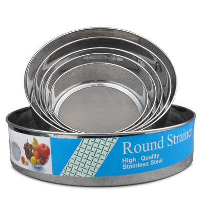 

Thousands of Seiko baking tools stainless steel filter flour sieve set of fine powder sugar sieve mesh round sieve 6 sets