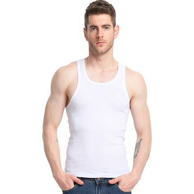 

Antarctic Nanjiren Cotton Men&39s Vest Thread Sports Vest Bottom Shirt White NSJA0660 Single XXXL