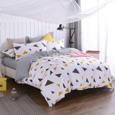 

Yingxin textile three-piece cotton simple dormitory sheets quilt cover three-piece suit 12-meter-long bed of the Weiyangyangfen
