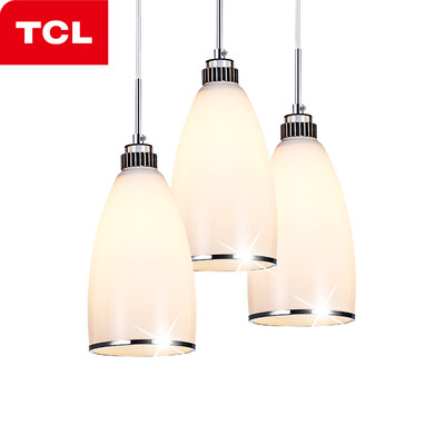 

[Jingdong supermarket] TCL lighting restaurant chandelier three hanging line lamp lighting Yuan Liang 3 long hanging plate to be purchased from E27 light source 3
