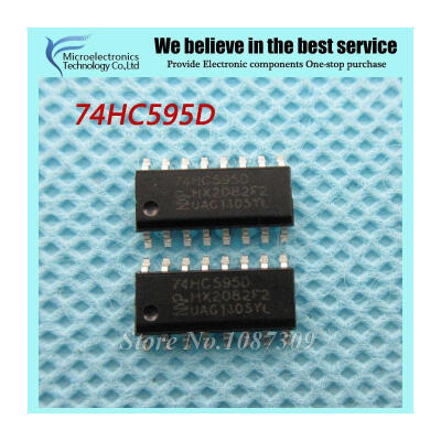 

10pcs free shipping 74HC595D 74HC595 SOP-16 Counter Shift Registers 8bit Shiftr new original