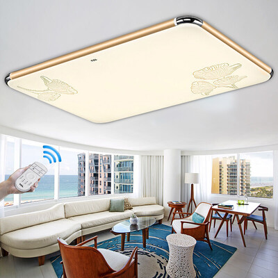 

TCL LED Ceiling Light Cool Gold 72W Promise Diversion Modern Simple Living Room Light Restaurant Light Bedroom Light Office Lighting Fixture Rectangular Light 93 * 65 * 10.5cm