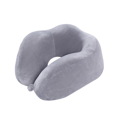 

Bejirong U-shaped pillow pillow neck pillow car airplane travel pillow siesta lunch break pillow pillow foldable storage gray