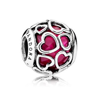 

PANDORA Pandora cherry red wound love 925 silver beads 792036NCC