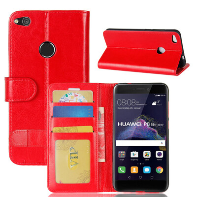 

GANGXUN Huawei P8 Lite 2017 Корпус высокого качества Кожа PU Обложка Обложка Kickstand Кошелек для Huawei Honor 8 Lite Nova Lite G