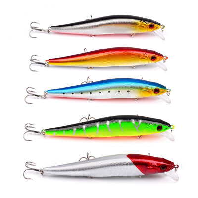 

1PC Minnow Fishing Lure Пластиковые жесткие басовые приманки 14cm-5.51 "/23g-0.81oz с # 4 Крючками Рыбалка Воблеры