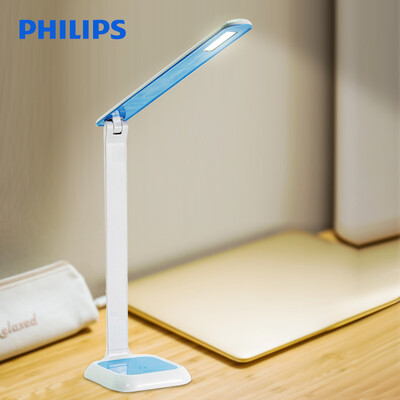 

Philips PHILIPS LED desk lamp work learning bedroom bedside lamp third gear touch dimming blue crystal Xuan