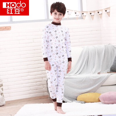 

Red beans children&39s cotton underwear suit men&39s large children autumn&winter in the high-end cartoon printing 100 cotton Qiu Qiu Qiu children&39s cotton sweater HD8085J Ma gray 165