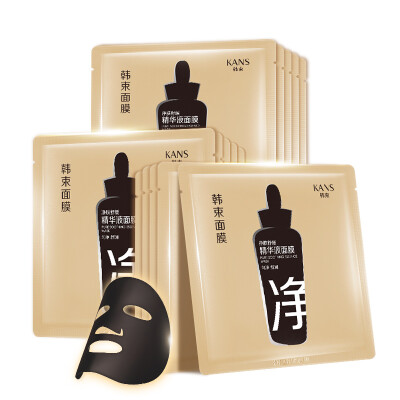 

KANSjing skin soothing essence mask 24.6ml * 15 (moisturizing moisturizing uniform Shu Shu KANS KANS black mask skin care mask mask female) to buy 10 to give 5