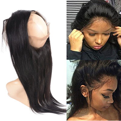 

BHF Hair Unprocessed Virgin Brazilian Hair Silk Base 360 Frontal Closure Adjustable Strap